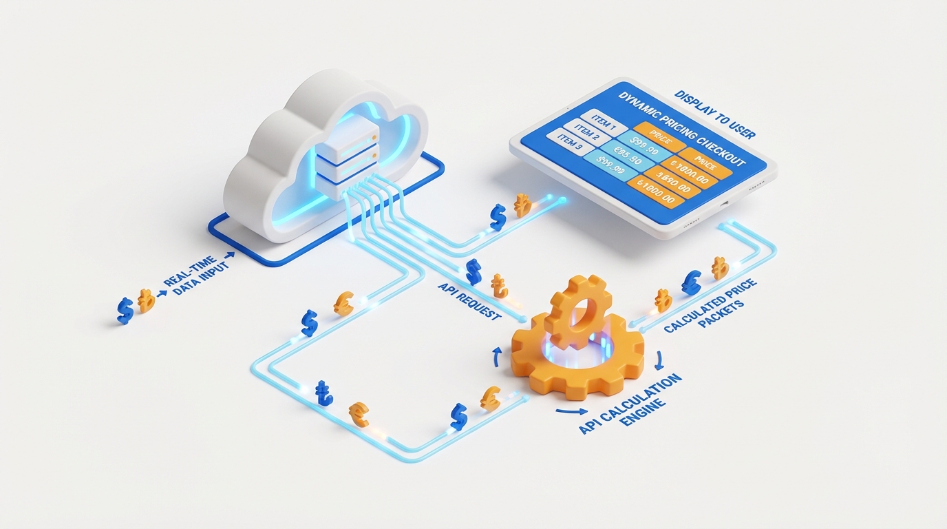 Dinamik fiyatlandırma ve sanal POS sistemleri için anlık kur değişimlerini ödeme sayfasına yansıtma stratejilerini gösteren detaylı infografik. Kur dalgalanmalarına karşı etkili çözümler.