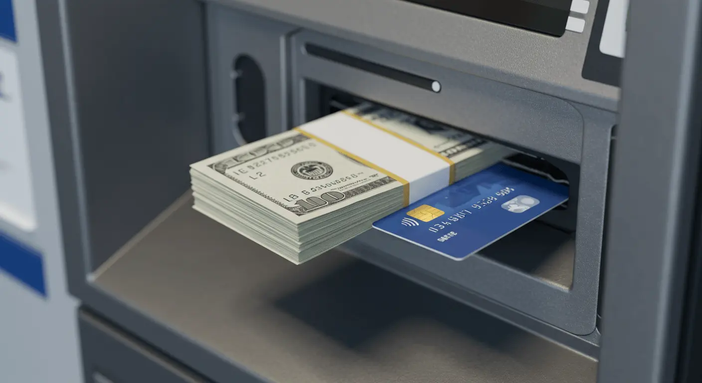 bankamatikten para çekme işlemi