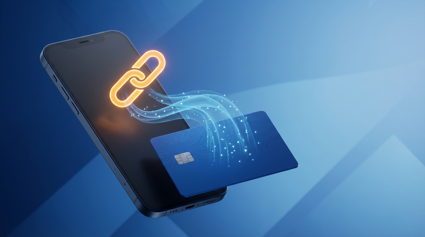 Link ile ödeme yöntemini anlatan blog yazısı için soyut 3D banner görseli. Güvenli ve hızlı online ödeme alma çözümleri hakkında bilgi edinin. E-ticaret için ideal ödeme seçeneği.