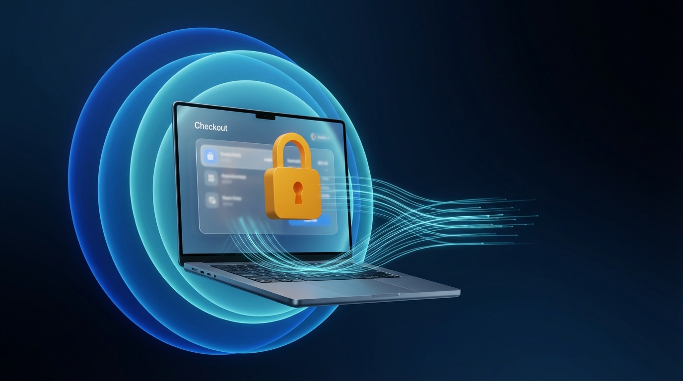 Ödeme sahteciliğini önleme yöntemleri ve online güvenlik katmanları hakkında bilgi edinin. Bu soyut 3D görsel, güvenli ödeme sistemlerini ve fraud engelleme çözümlerini vurgulamaktadır.